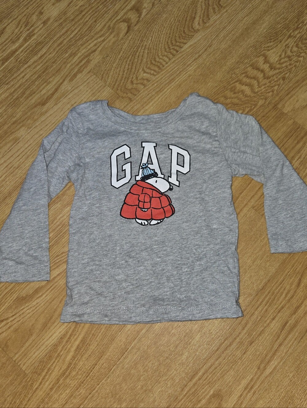 Baby Gap Long Sleeve Shirt Snoopy Winter Unisex 18 - 24 Months